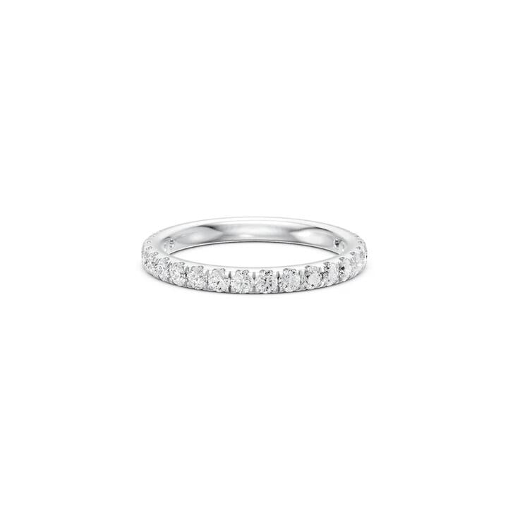 Image of Rings. Product name - Anniversary Band with 0.62tw of Laboratory-Grown Diamonds in 9kt White Gold in colour by brand - Bevilles