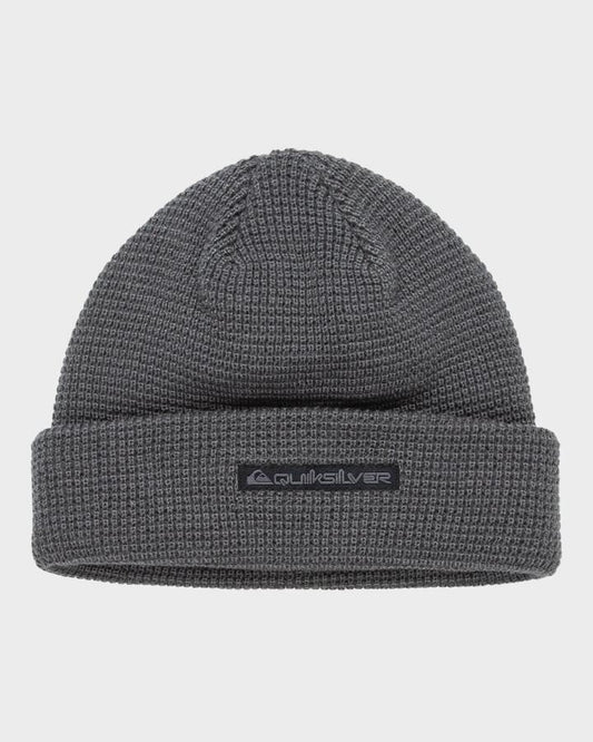 Image of Hats. Product name - Quiksilver Boys 2-7 The Local Beanie Dark Shadow in Dark Shadow colour by brand - Quiksilver