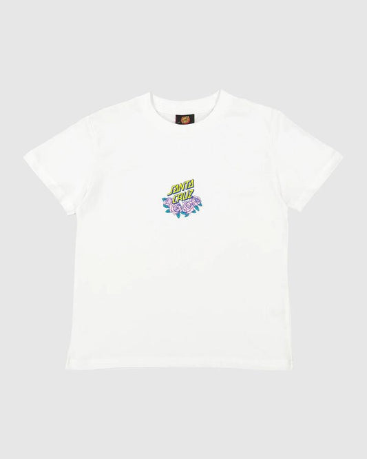 Image of T-Shirts. Product name - Santa Cruz Girls 8-16 Cosmic Awakening Front T-Shirt White Colour Changin in White Colour Changin colour by brand - Santa Cruz