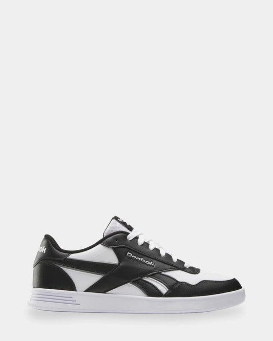 Image of Sneakers. Productname: Reebok - Mens Court Advance Sneakers - White/Black/Chrome - in White/Black/Chrome colour by brand - Reebok