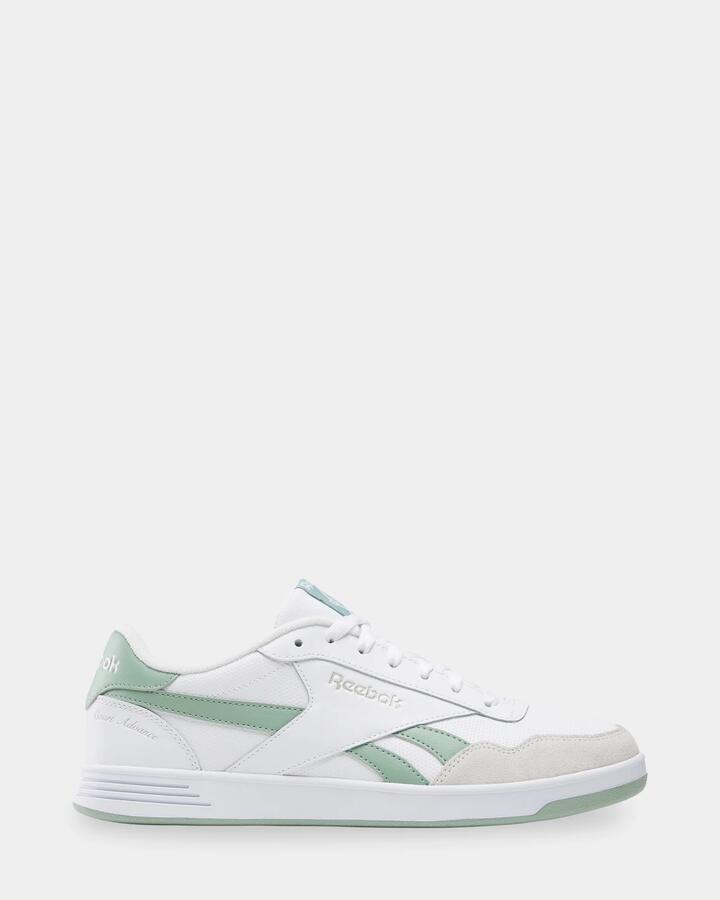 Image of Sneakers. Product name - Reebok Womens Court Advance Sneakers White/Hybridgreen/Ba in White/Hybridgreen/Ba colour by brand - Reebok