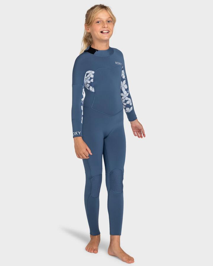 Image of Wetsuits. Product name - Roxy Girls 8-16 4/3 Swell Series Girl Backzip Wetsuit Wild Wind Drifter Floral in Wild Wind Drifter Floral colour by brand - Roxy