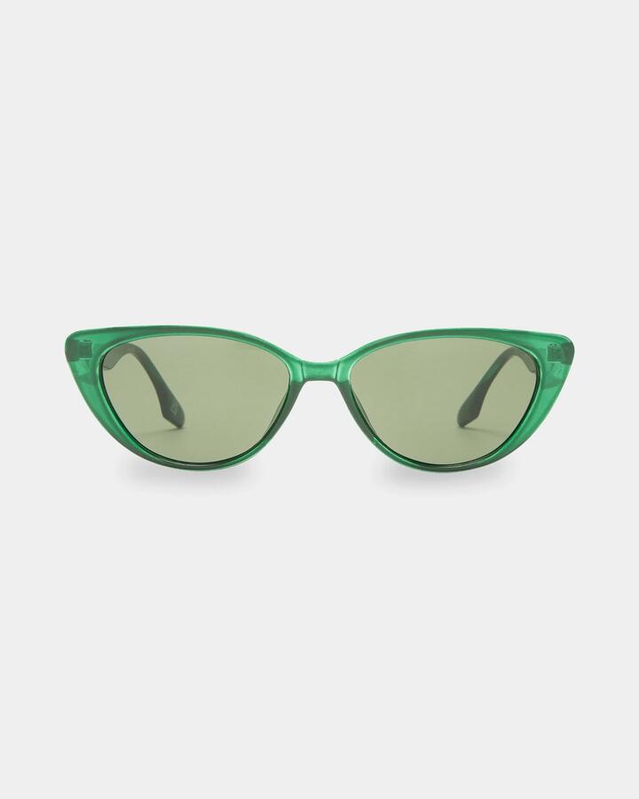 Image of Sunglasses. Productname: Aire Amalthea Emerald Cat Eye Sunglasses Green Mono - in Green Mono colour by brand - Aire