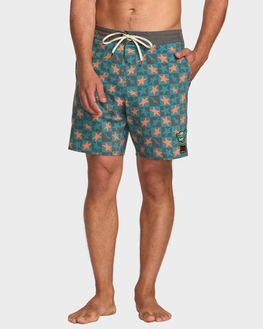 Image of Swimwear. Productname: Billabong Mens Star Lt Boardshorts Teal - in Teal colour by brand - Billabong