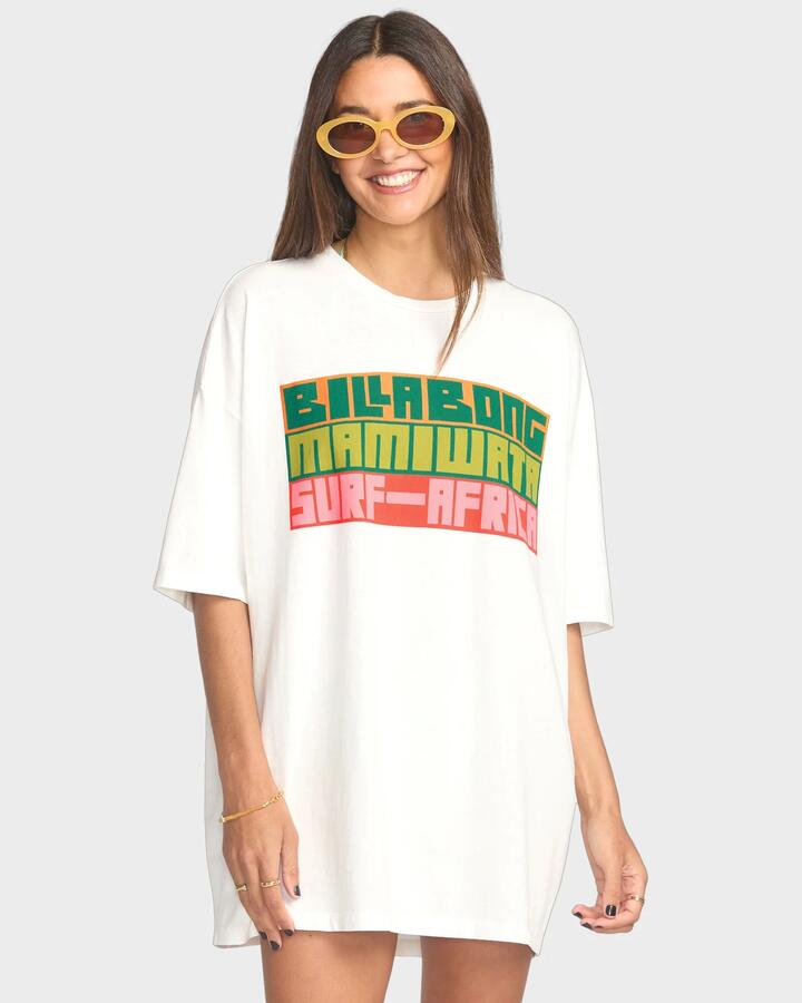 Image of T-Shirts. Productname: Billabong Womens Surf Africa T-Shirt Salt Crystal - in Salt Crystal colour by brand - Billabong