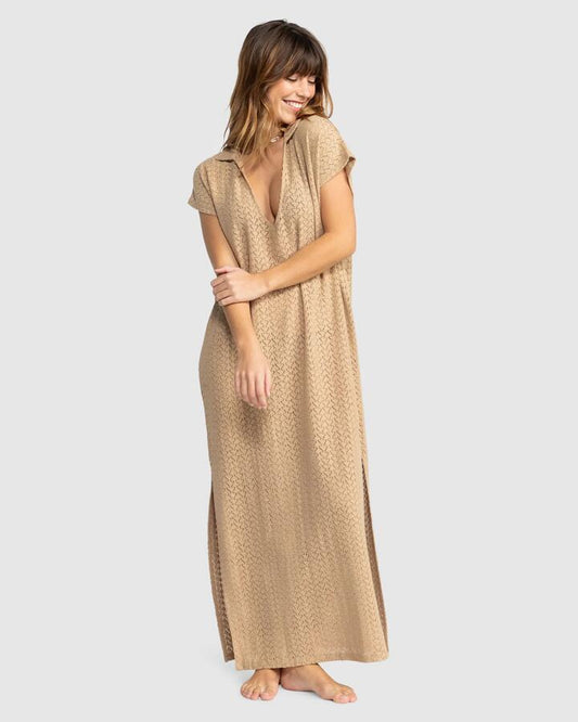 Image of Accessories. Productname: Roxy Womens Sunset Sand Cover Up Warm Taupe - in Warm Taupe colour by brand - Roxy
