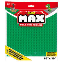 Image of Construction Set Toys. Product name - Max Build More Base Plate Green or Grey in colour by brand - Toymate