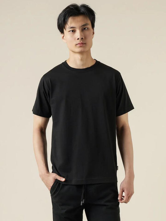 Image of a model wearing Tops. Productname: Article One Classic T-Shirt in Black colour by brand - Article One
