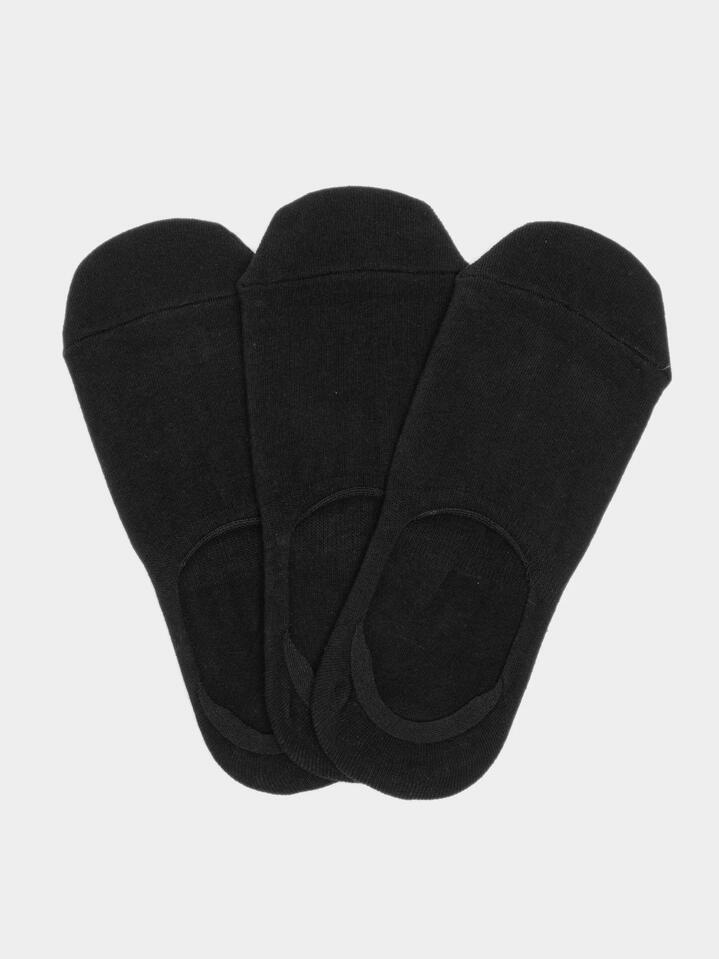Image of Socks. Productname: Glue Socks 3 Pairs of Invisible Socks in Black colour by brand - Glue Socks