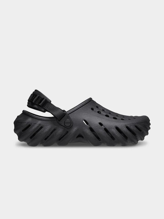 Image of Sandals. Productname: Crocs Echo Clogs in Black colour by brand - Crocs