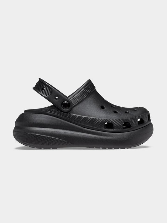 Image of Heels. Productname: Crocs Crush Platform Clogs in Black colour by brand - Crocs