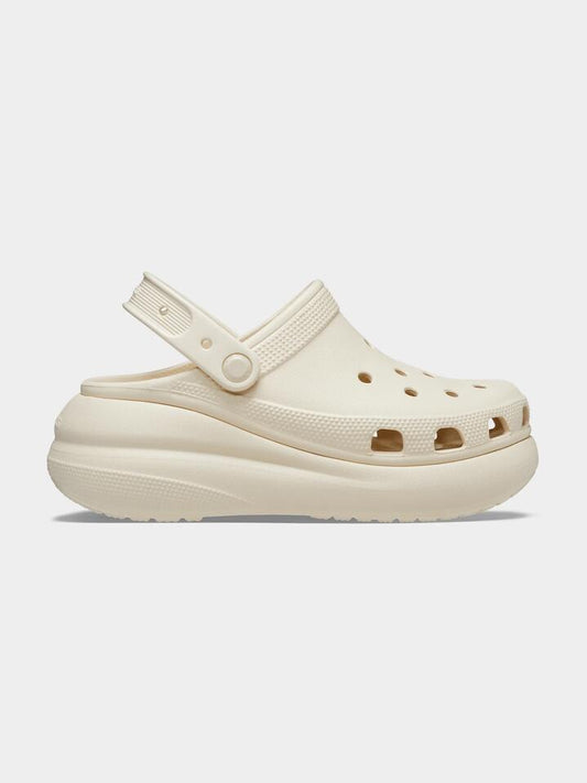Image of Heels. Productname: Crocs Crush Platform Clogs in Bone colour by brand - Crocs