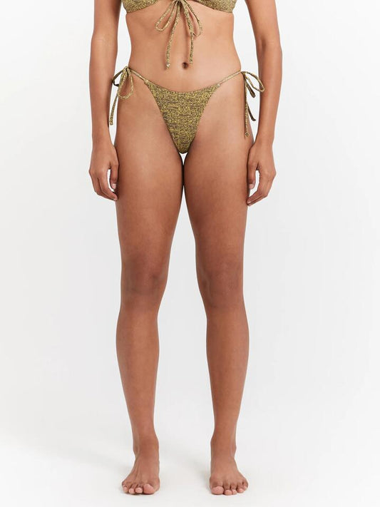 Image of Swimwear. Productname: Thrills Feedback Micro String Bikini Briefs in Antique Moss colour by brand - Thrills