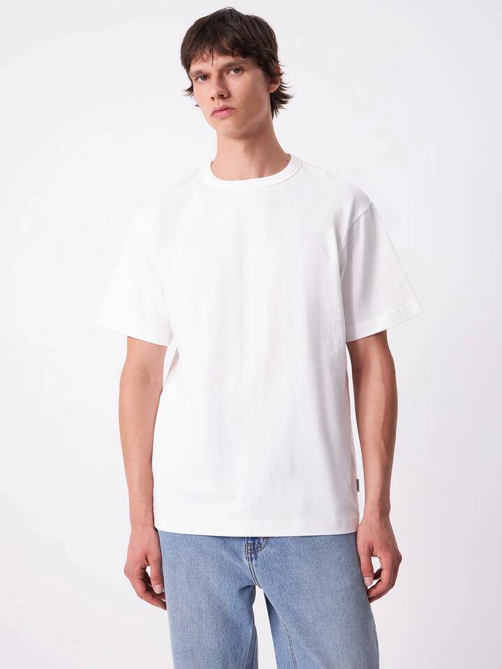 Image of T-Shirts. Productname: Article One Heavyweight Crew T-Shirt in White colour by brand - Article One