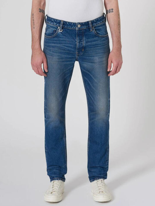 Image of a model wearing Denim. Productname: Neuw Lou Slim Jeans in Dark Indigo/Seventeen colour by brand - Neuw