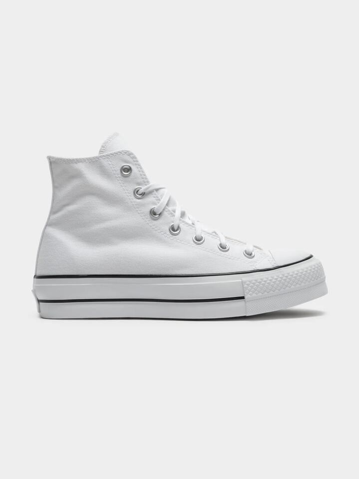 Image of Sneakers. Productname: Converse Womens Chuck Taylor All Star Lift Canvas Sneakers in White colour by brand - Converse