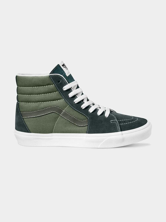 Image of Sneakers. Productname: Vans Unisex Sk8-Hi Sneaker in Tri-Tone Green colour by brand - Vans