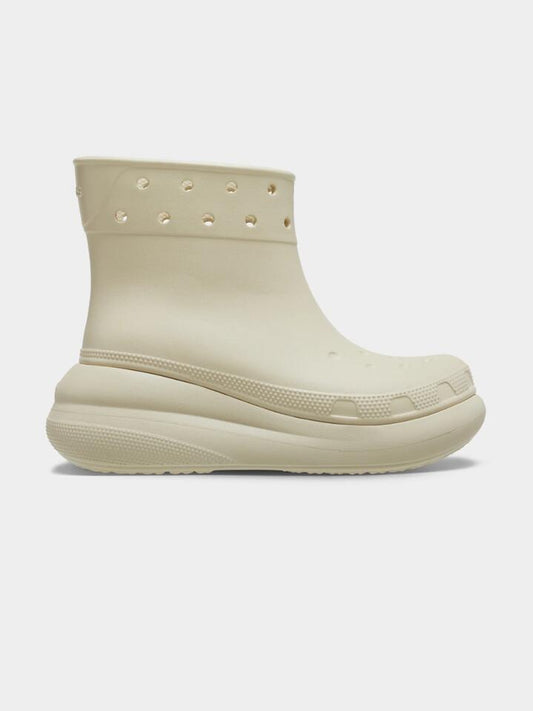 Image of Boots. Productname: Crocs Unisex Classic Crush Boots in Bone colour by brand - Crocs