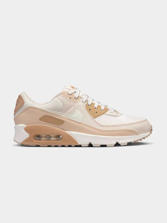 Image of Sneakers. Productname: Nike Womens Nike Air Max 90 Sneaker in Phantom/Sanddrift-Lt Orewood colour by brand - Nike