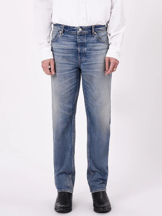 Image of a model wearing Denim. Productname: Neuw Ray Straight Reflection Jeans in Vintage Indigo colour by brand - Neuw