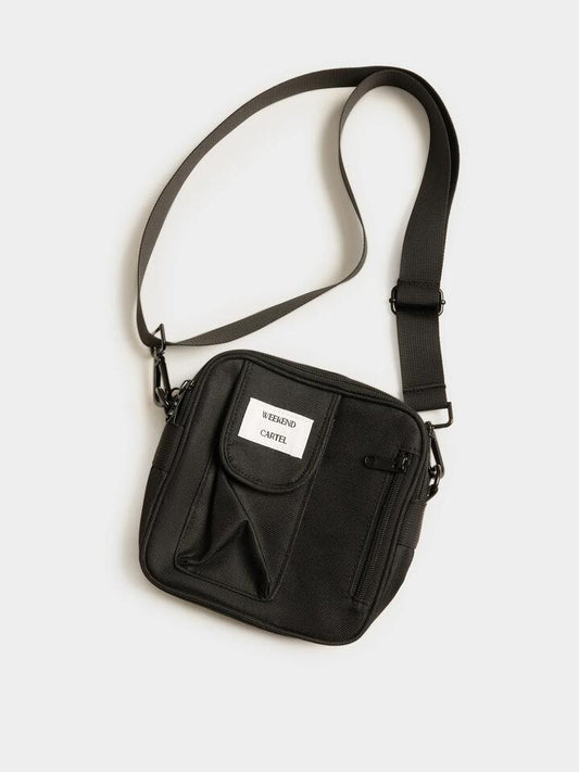Image of Bags. Productname: Weekend Cartel Logo Patch Bag ONE SIZE Black in Black colour by brand - Weekend Cartel