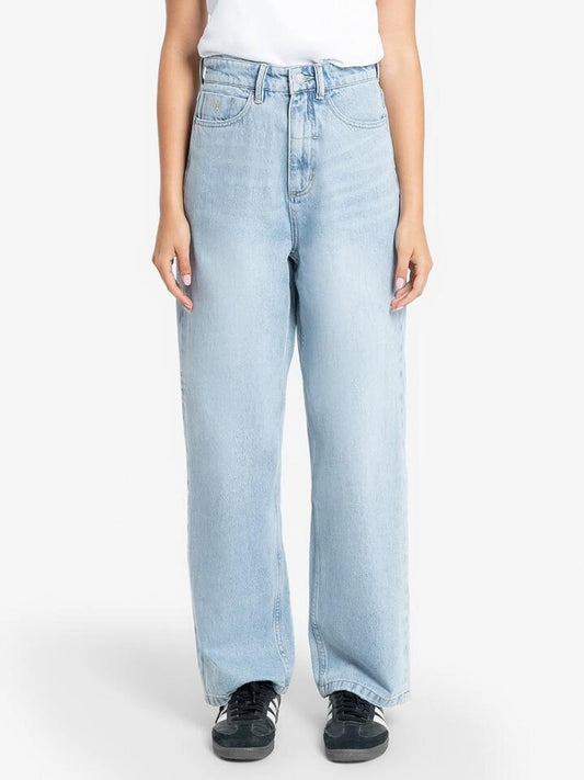 Image of a model wearing Denim. Productname: Thrills Billie Jeans in Endless Blue colour by brand - Thrills
