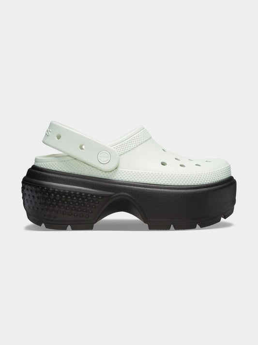 Image of Sandals. Productname: Crocs Stomp Clog in Linen Black colour by brand - Crocs