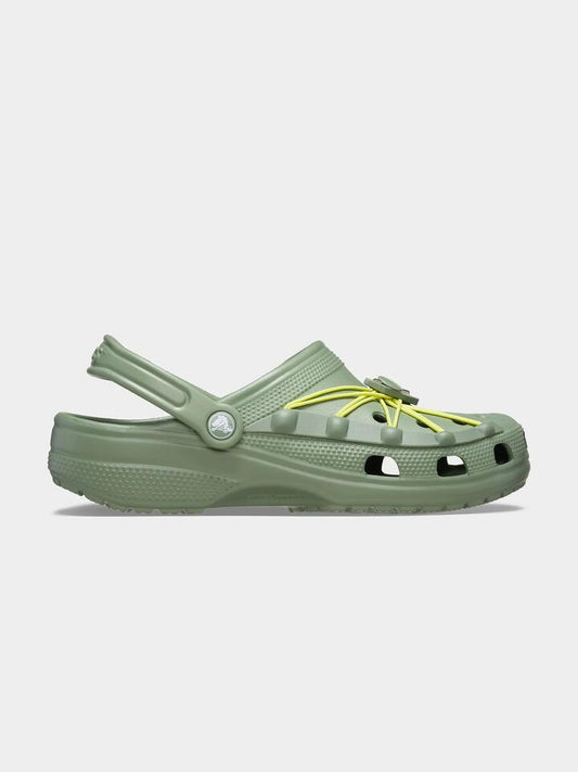 Image of Sandals. Productname: Crocs Classic Lockdown Clogs in Moss/Multi colour by brand - Crocs