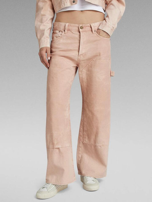 Image of a model wearing Denim. Productname: G-Star Bowey 3D Carpenter Loose Jeans in Sun Faded Rugby Tan colour by brand - G-Star