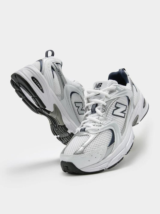 Image of Sneakers. Productname: New Balance Unisex 530 Sneakers in White/Navy colour by brand - New Balance