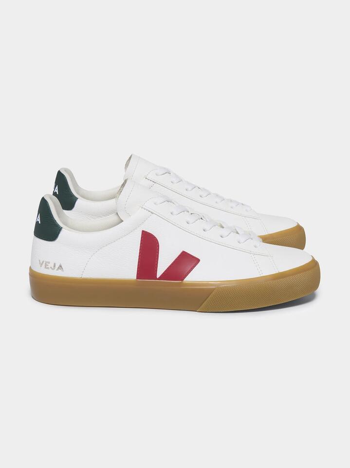 Image of Sneakers. Productname: Veja Mens Volley Sneaker in Extra White/Pekin Poker colour by brand - Veja