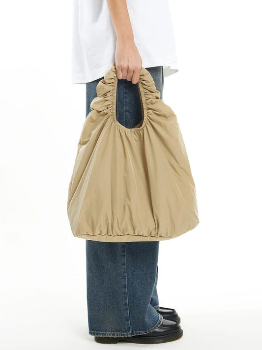 Image of Bags. Productname: Beyond Her Tara Scrunch Bag One in Sand colour by brand - Beyond Her