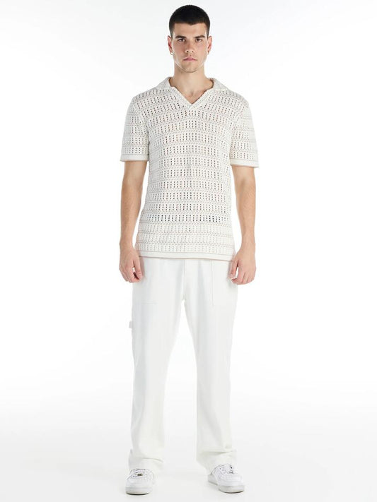 Image of a model wearing Tops. Productname: Nana Judy Claremont Shirt in Antique White Beige colour by brand - Nana Judy