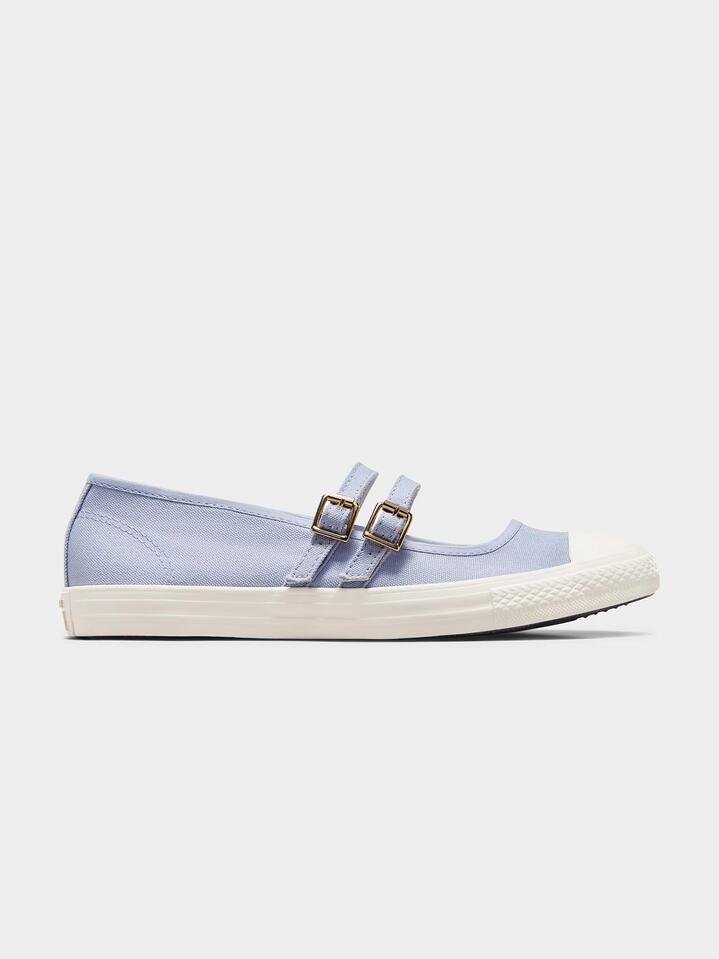 Image of Flats. Productname: Converse Womens CTAS Dainty Mary Jane in Lilac Pewter/Egret/Black colour by brand - Converse