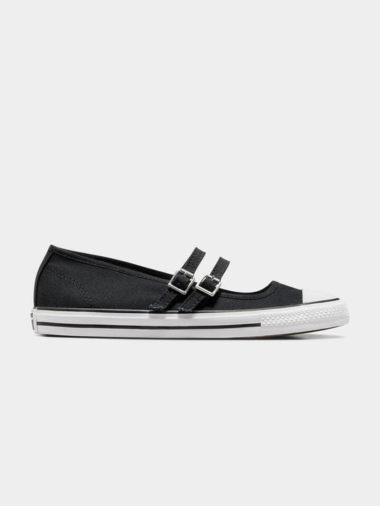 Image of Flats. Productname: Converse Womens CTAS Dainty Mary Jane in Black/Egret/Black colour by brand - Converse
