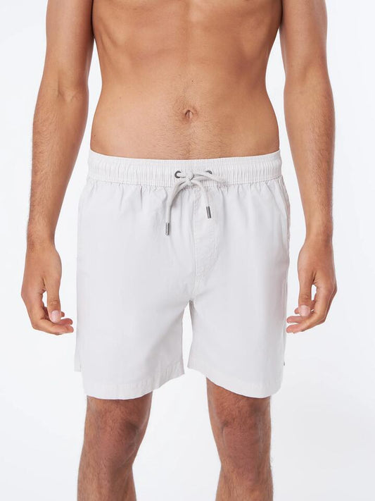 Image of a model wearing Shorts. Productname: Article One Bryce Swim Short in Washed Ecru colour by brand - Article One