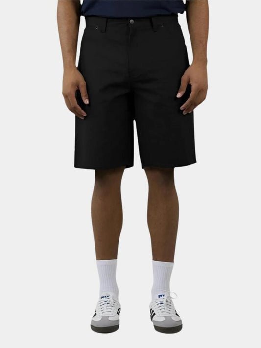 Image of a model wearing Shorts. Productname: Dickies Dx200 Lightweight Canvas in Black colour by brand - Dickies