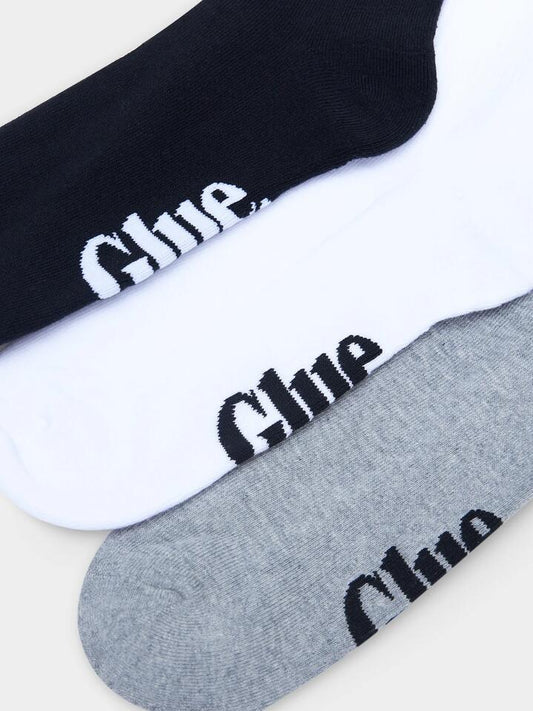 Glue Socks Glue 3 Pack Multi Colour Sock Crew