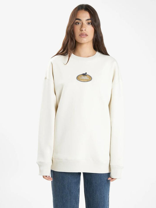 Image of Others. Productname: Thrills Cariot Rides On Slouch Crew in Heritage White colour by brand - Thrills