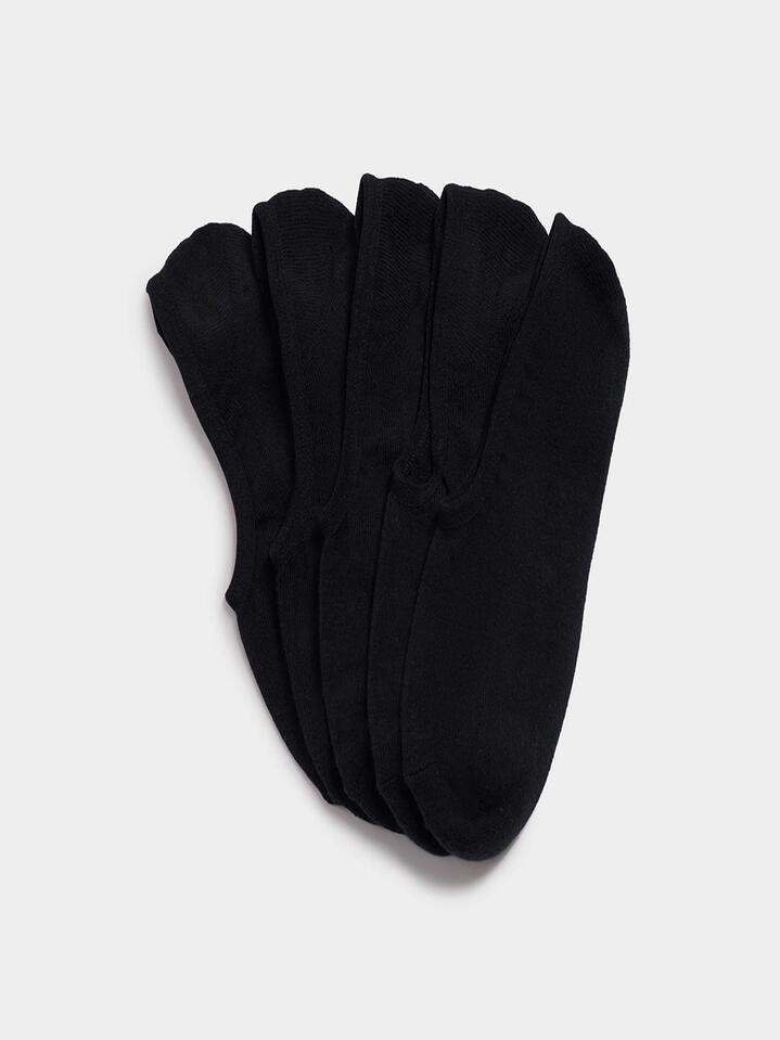 Image of Socks. Productname: Article One Invisible Sock 5 Pack One in Black colour by brand - Article One