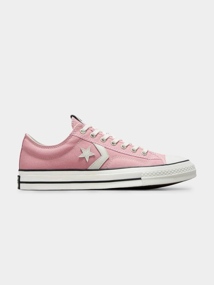 Image of Footwear. Productname: Converse Unisex Star Player 76 Low in Lotus Pink/Vintage White/Black colour by brand - Converse