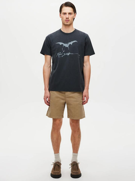 Image of a model wearing Shorts. Productname: Neuw Hunter Short in Sand colour by brand - Neuw