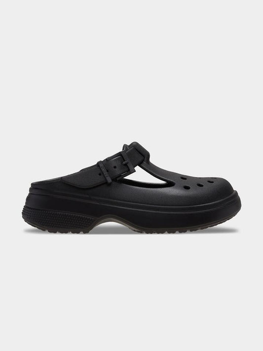 Image of Flats. Productname: Crocs Classic Mary Jane Clog in Black colour by brand - Crocs