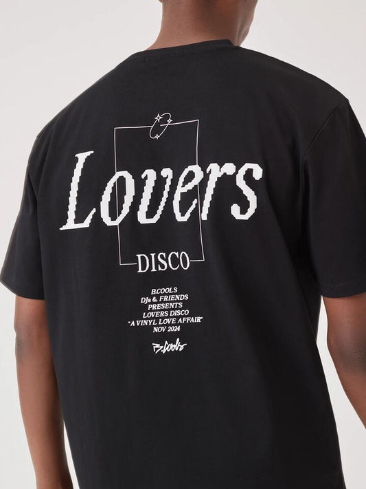 Image of a model wearing Tops. Productname: Barney Cools Lovers Tee in Black colour by brand - Barney Cools
