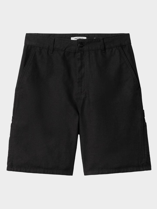 Image of a model wearing Shorts. Productname: Carhartt Wip Pierce Short in Black colour by brand - Carhartt Wip