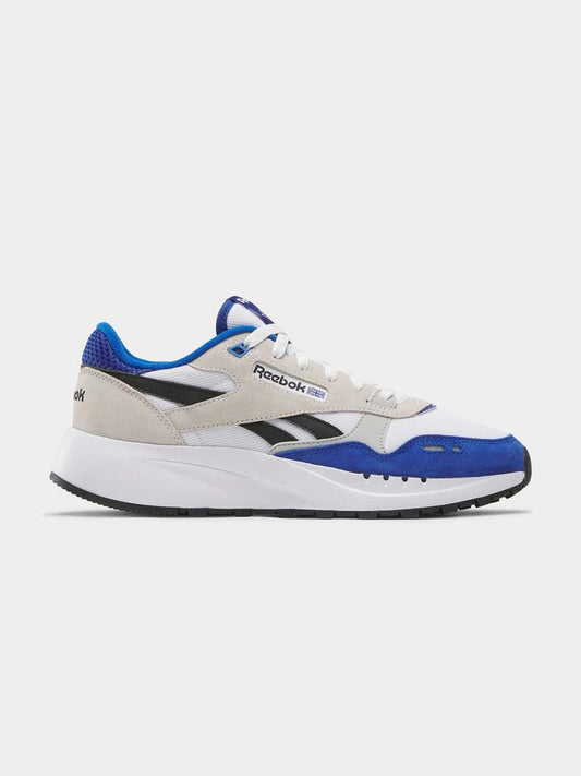Image of Footwear. Productname: Reebok Classic Leather Modern in White/Boundless Blue/Black colour by brand - Reebok
