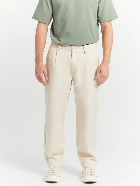 Image of a model wearing Pants. Productname: Article One Beau Pant in Ecru colour by brand - Article One