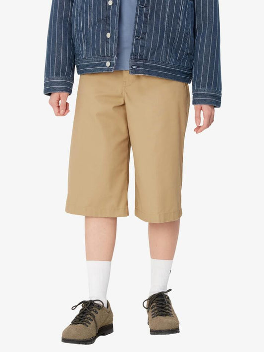 Image of a model wearing Shorts. Productname: Carhartt Wip Craft Short in Sable colour by brand - Carhartt Wip