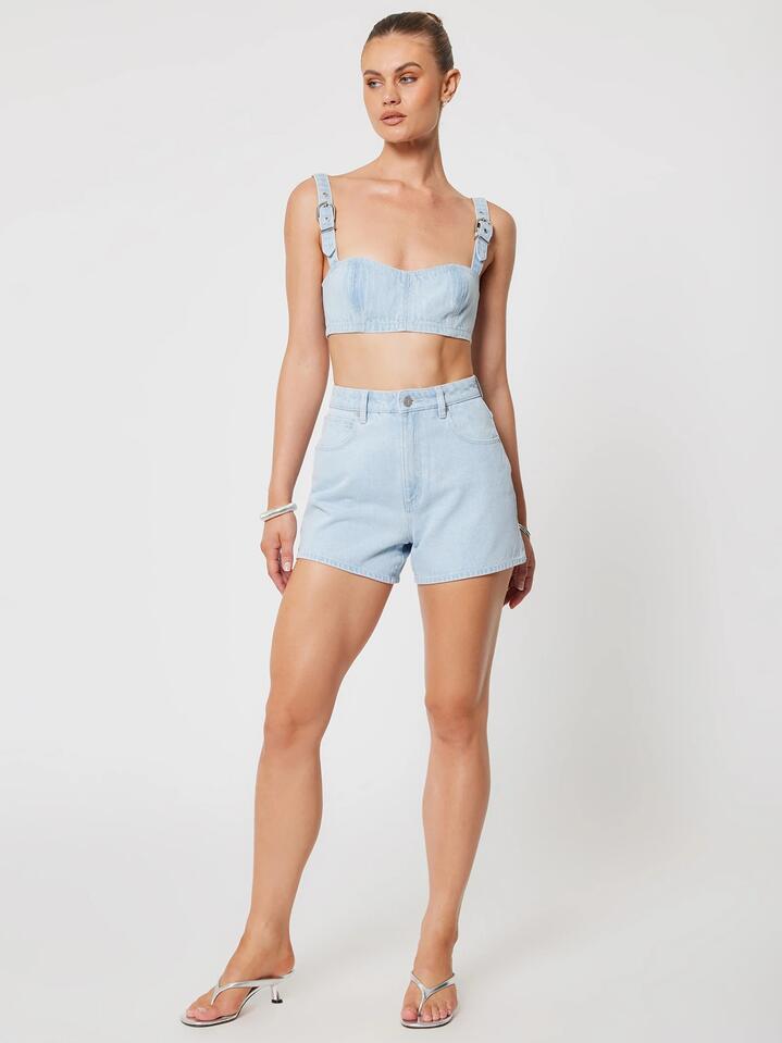 Image of Jeans. Productname: Abrand Atomic Denim Top Kate in Light Vintage Blue colour by brand - Abrand