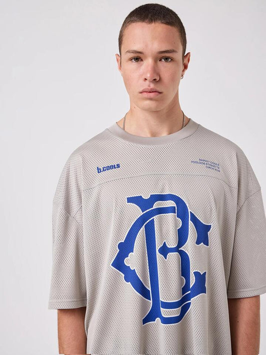 Image of a model wearing Tops. Productname: Barney Cools BC Jersey in Grey colour by brand - Barney Cools